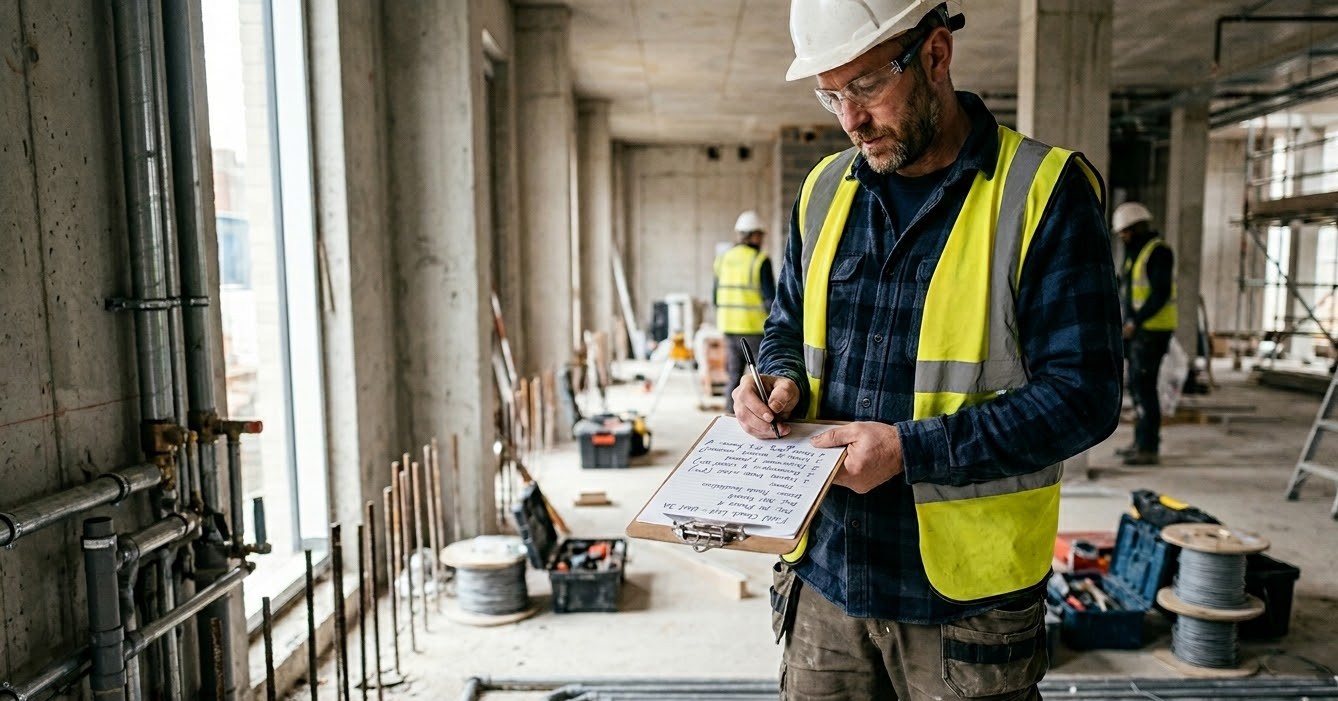 Completed O&M manual binder